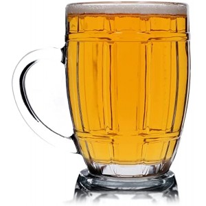 Chope à bière KADAX verre à bière avec poignée confortable et fond épais chope robuste pour bière récipient à bière adapté à la gastronomie va au lave-vaisselle Benno 520 ml 1