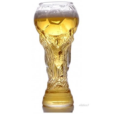 HWY Verre A Biere Personnalisé Transparence La créativité Sculpture Verre De Vin Cristal Football Ensemble De Tasses À Bière en Tasse À Bière Chope À Bièr 450ml