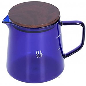 Tasse à thé tasse en verre anti-brûlure résistante à la chaleur coffre-fort durable pour un usage domestiquebleu