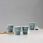 Viva Scandinavia Tasse à thé en porcelaine gobelet de café design moderne 300 ml bleu foncé