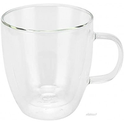 Tasse à café transparente tasse en verre à double paroi tasse à café expresso isolée avec poignée pour cappuccino café expressoL