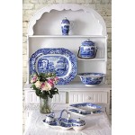 Portmeirion Home & Gifts BLI1290-X Jumbo Tasse et Soucoupe Bleu et Blanc 0,56 l