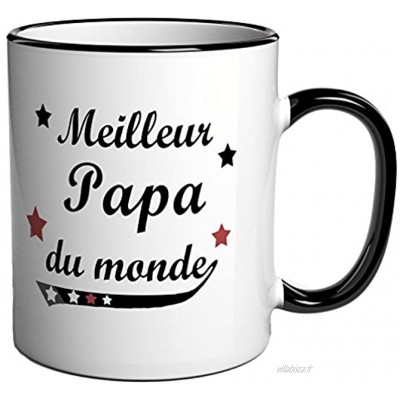 Tasse à café Cadeau message "Meilleur Papa du monde"