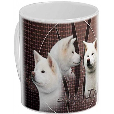 Pets-easy Mugs personnalisés Chien Akita inu Blanc
