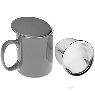 Versa Tasse infusion avec filtre gris ligne service de table tasses