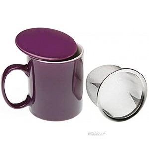 Versa Tasse infusion poivre violet lis ligne service de table tasses