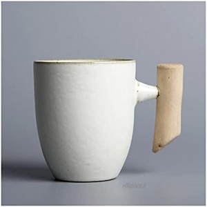 XINXIN LUWU Tasse de café en céramique Vintage Japonais de la céramique Bronztea Tasse à bière avec poignée en Bois Cappuccino Cup Cappuccino Cup Home Office Boireware JX