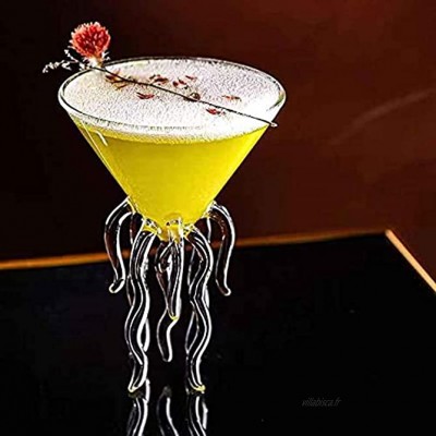 Verre à cocktail créatif 100 ml Verre Hurricane pour boire Manhattans Martini et vin Design moderne et élégant