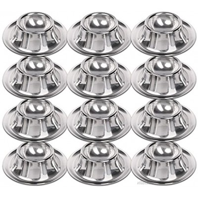 Schramm® 12 coquetiers en acier inoxydable poli empilable 12 coquetiers Egg Cup support d'oeuf support d'oeuf