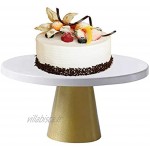 MOVKZACV Présentoir à gâteau rond pour pâtisserie de pâtisserie Noir classique Mini présentoir pour gâteaux et desserts