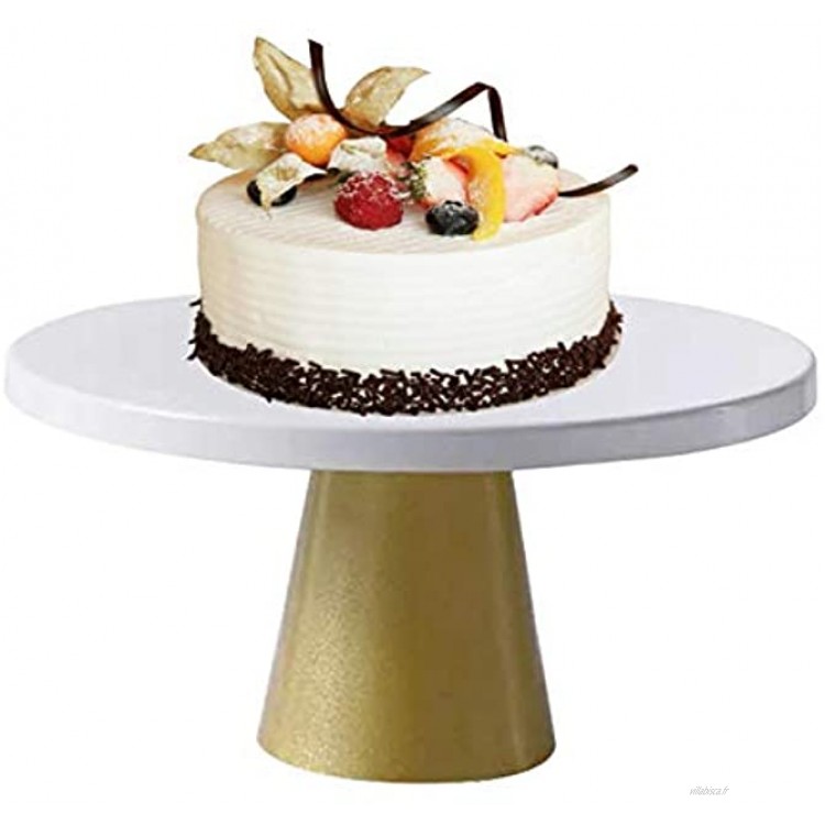 MOVKZACV Présentoir à gâteau rond pour pâtisserie de pâtisserie Noir classique Mini présentoir pour gâteaux et desserts
