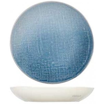 Cosy & Trendy AJacinto Bleu Assiettes Creuses ceramique D23,5xh4cm Lot de 6
