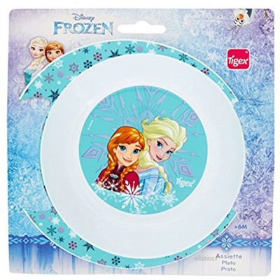 Tigex Assiette Creuse Micro-ondes Motif Reine des Neiges Disney Princesses Elsa Anna Frozen