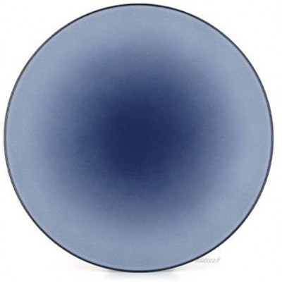 Revol 649503 EQ1031N Equinoxe Assiette de présentation en porcelaine Bleu cirrus