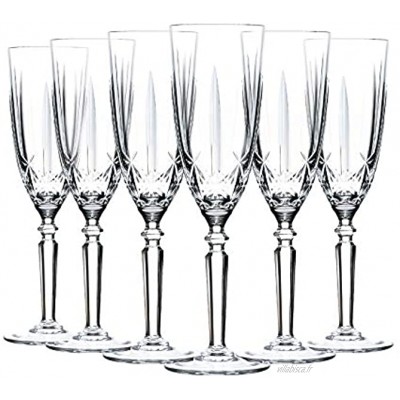 Cristal Glass Orchestra RCR Coupe Flûtes à Champagne Verres Set 200ml Paquet de 12