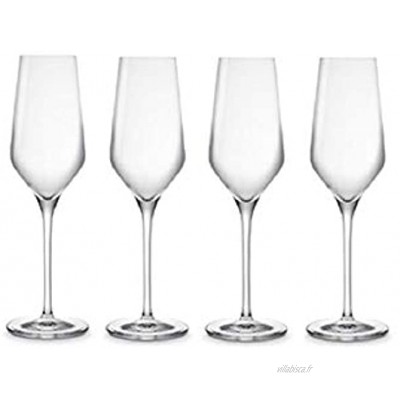 Fontignac Crystal Glass Lot de 8 verres à vin whisky flûtes à champagne