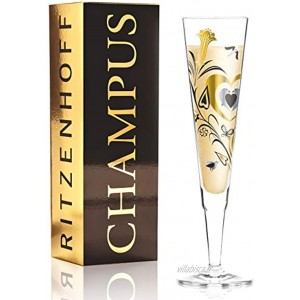 RITZENHOFF 1070230 Champagne Flûte à Champagne en Verre 7 x 7 x 24 cm Multicolore