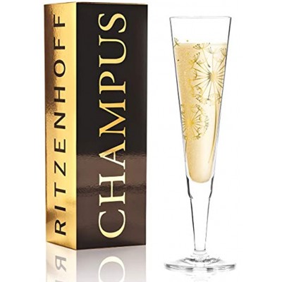 RITZENHOFF Champus 1070255 Flûte à champagne Doré 200 ml