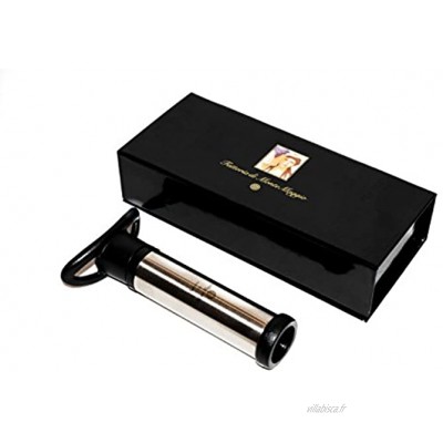 Vacuum Pump montemaggio – Pompe de Transfert pour vin – Conservateur – Concerto avec 2 Bouchons – Black Gift Box with à Logo