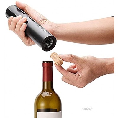 Ouvre-bouteille électrique ouvre-bouteille de vin noir ouvre-bouteilles de vin avec coupe-capsule opération facile.