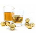 Pierres de whisky en forme de balle en acier inoxydable ensemble de pierres de glace réutilisables pour les amateurs de whisky