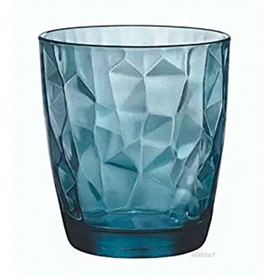 Bormioli Rocco Diamond Ocean Blue verre à whisky 390ml blue 6 verres