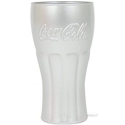 Luminarc 8011353 Lot de 6 Forme Haute Coca Cola Mirror Silver Capacite 37CL-8011353 Verre Argent 8 x 8 x 14,5 cm