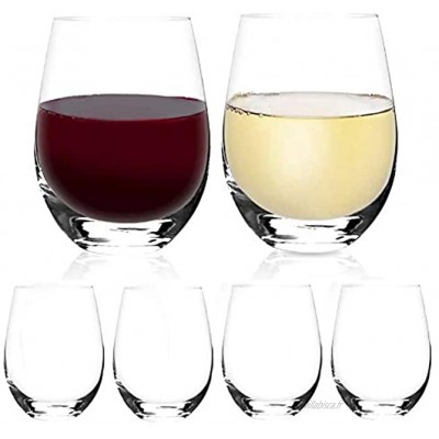 [6Pack 535ml 18onces]DESIGN·MASTER-Verres à vin classiques sans pied verres à boire sans plomb idéaux pour le vin rouge et blanc le cocktail le jus l'eau la verrerie de cuisine.
