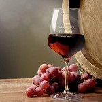 Maverton Verres à Vin en Cristal pour l’homme Set de 6 Verres XL Verres Personnalisés à Vin Rouge et Blanc Cadeau d’anniversaire pour amateur de vin Sommelier