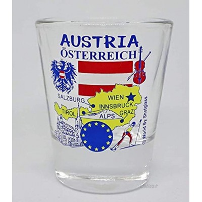 Austria EU Series Landmarks and Icons Shot Glass by World By Shotglass